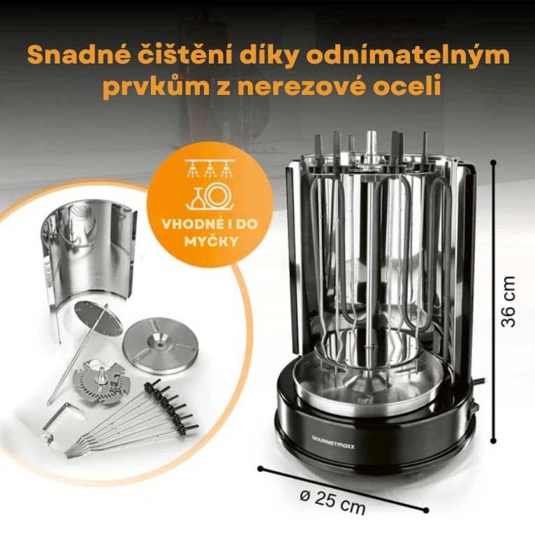 GourmetMaxx Vetikální Döner gril 05914 (6)